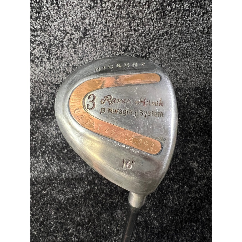 Nickent Raven Hawk 3 Wood Golf Club 16° Tour Series Graphite RH